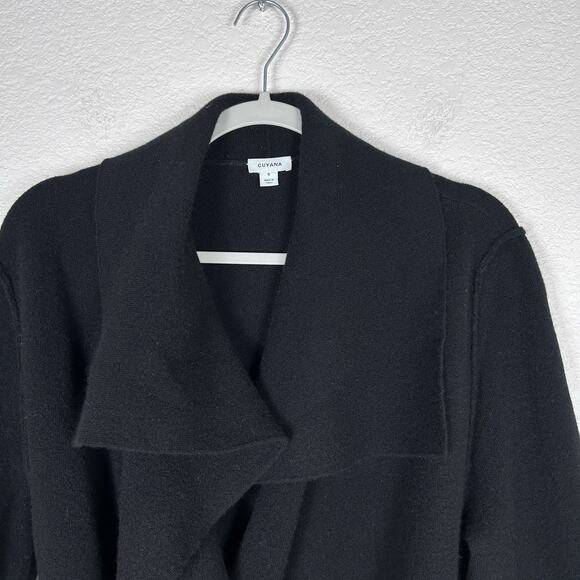 Cuyana Womens Sz S Wool Cashmere Tie Sweater Coat - Picture 3 of 10